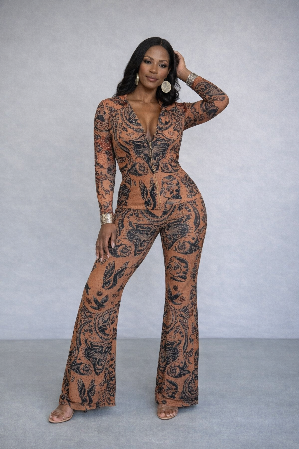 Boho Inked Muse Pant Set
