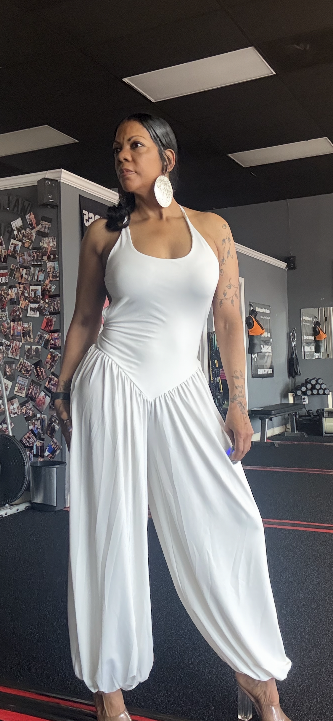 Alpha C Pearl Wide Leg Jumpsuit
