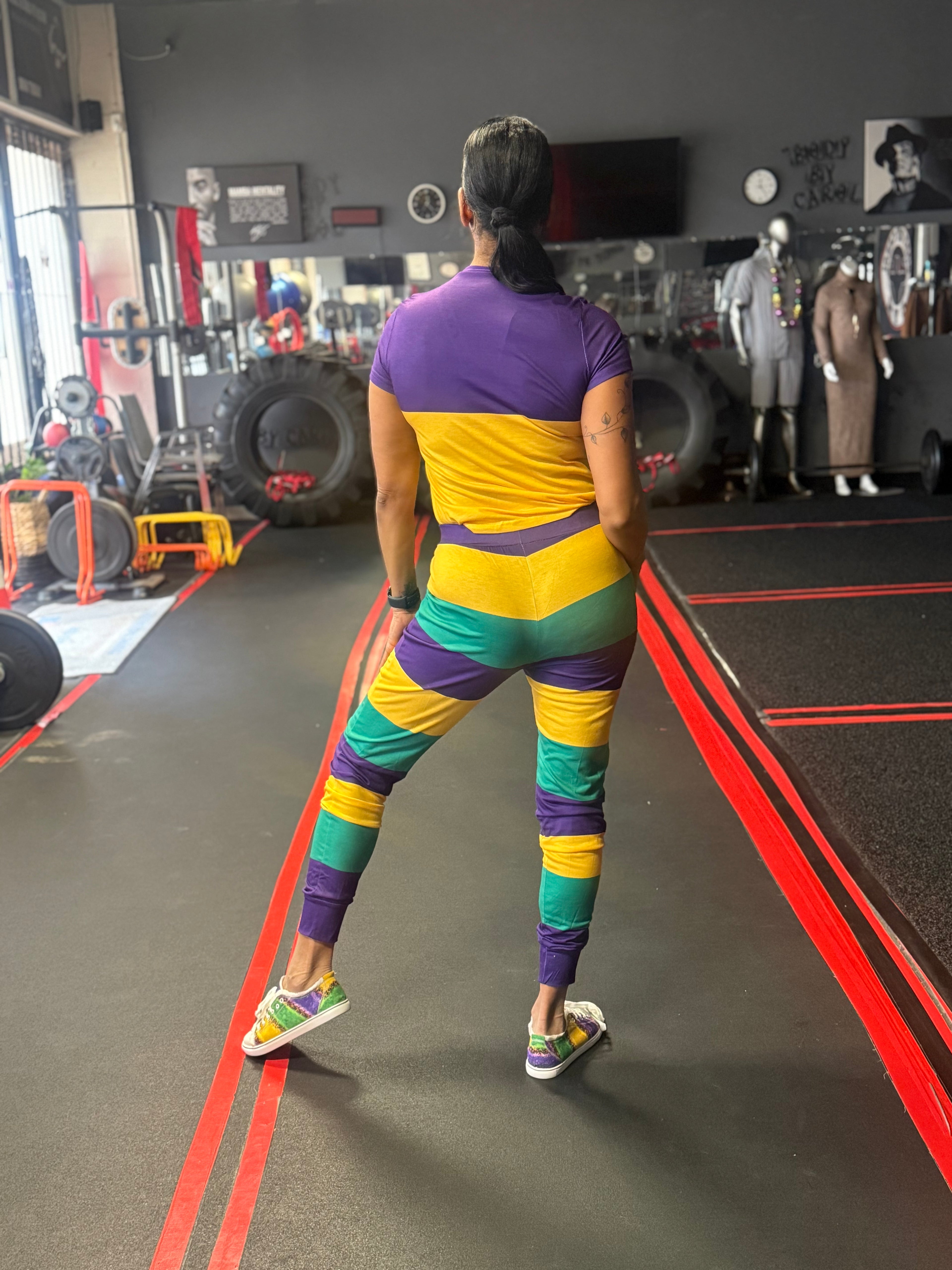 Mardi Gras Multi Color Shirt and Pants