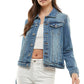 Spandex  Ladies  Casual Denim Jacket