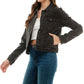 Spandex  Ladies  Casual Denim Jacket