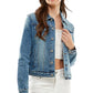 Spandex  Ladies  Casual Denim Jacket