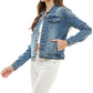 Spandex  Ladies  Casual Denim Jacket