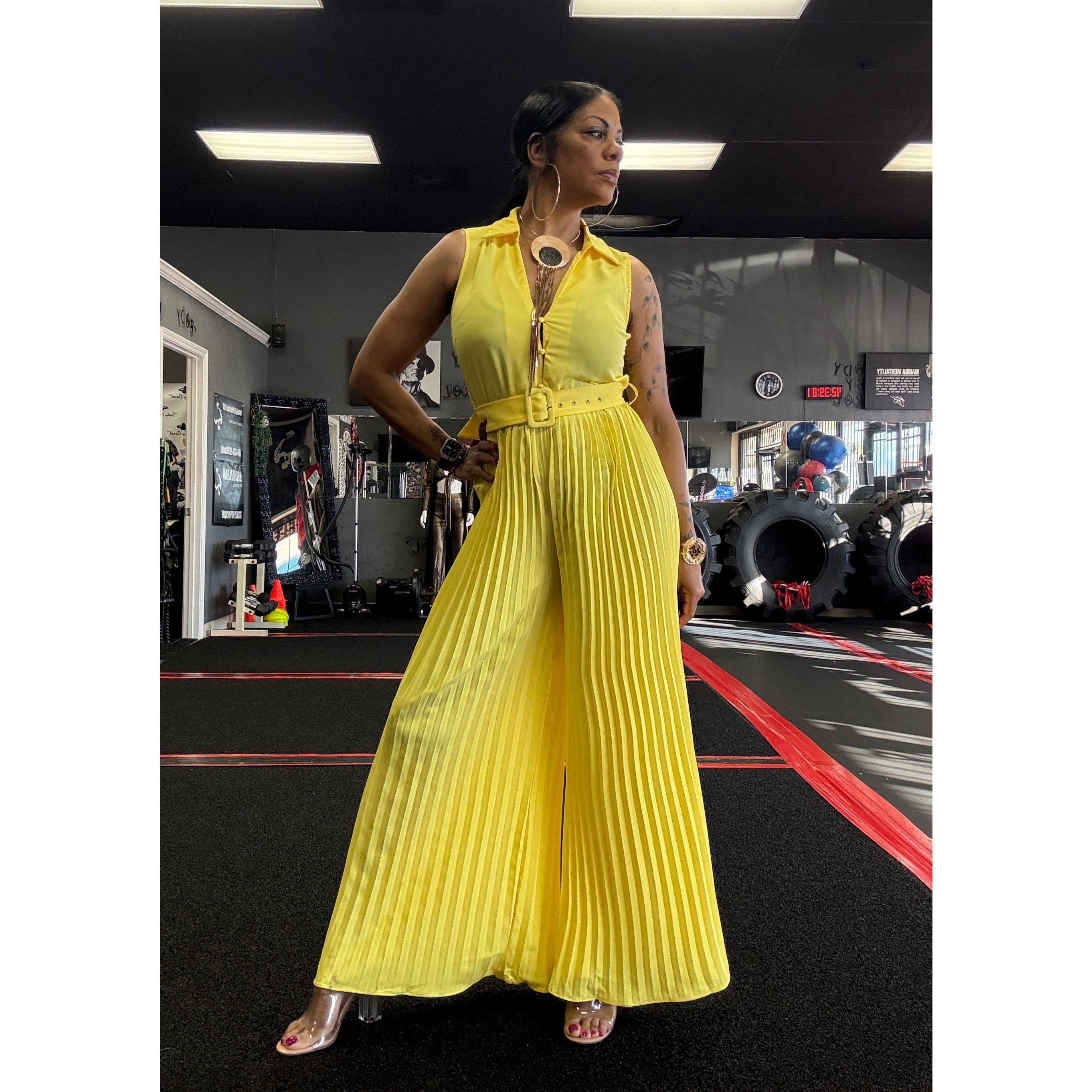 Alpha C Women Wide Leg One Piece Jumpsuit