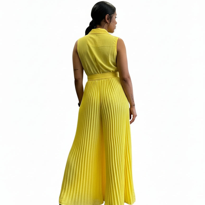 Alpha C Women Wide Leg One Piece Jumpsuit