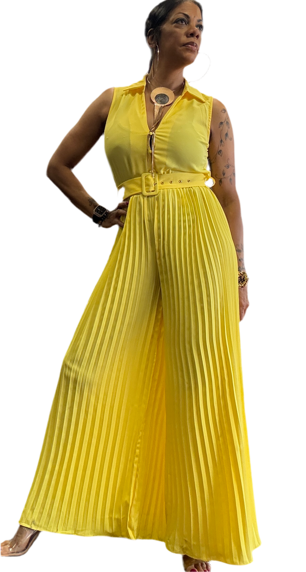 Alpha C Women Wide Leg One Piece Jumpsuit