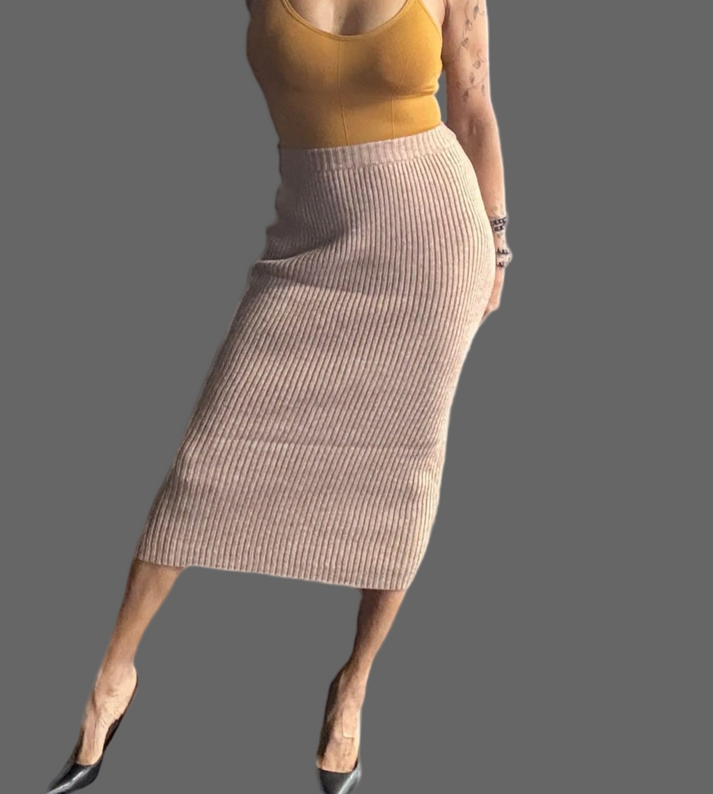 Alpha C Apparel Women Skinny Pencil Skirt