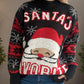 Santa Mock Neck Long Sleeve Sweater