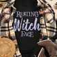 Black Witch Casual Letter Print Graphic Tee