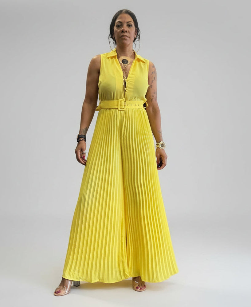 Alpha C Women Wide Leg One Piece Jumpsuit