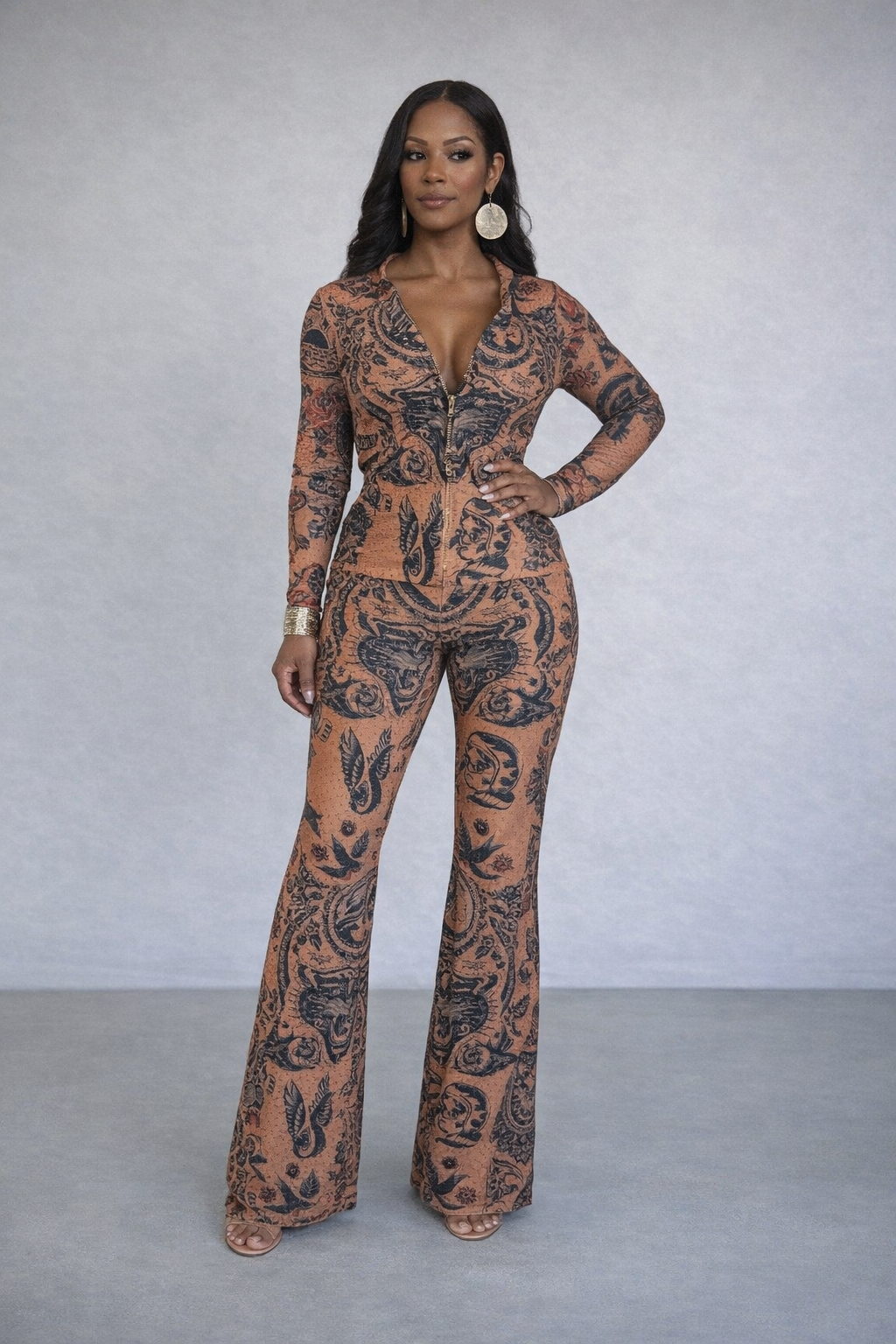 Boho Inked Muse Pant Set