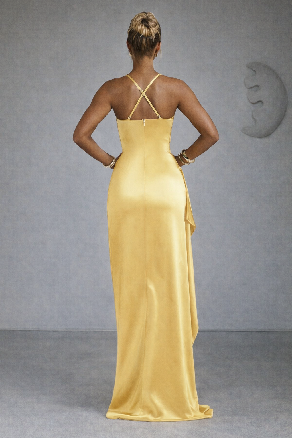 Woman Sleeveless Long Pencil Dress