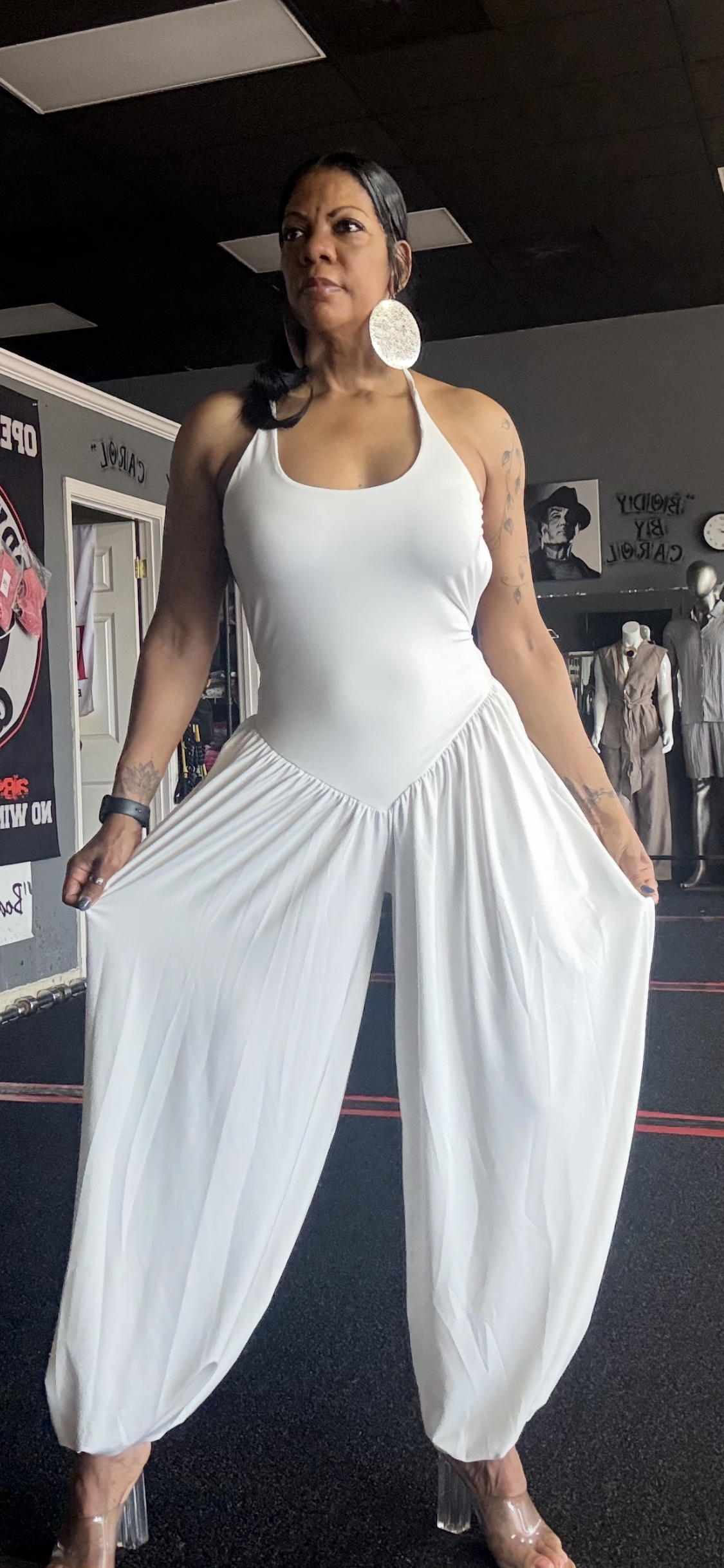 Alpha C Pearl Wide Leg Jumpsuit