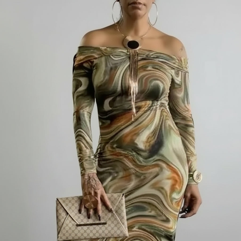 Alpha C Apparel Multicolor Women Pencil Dress