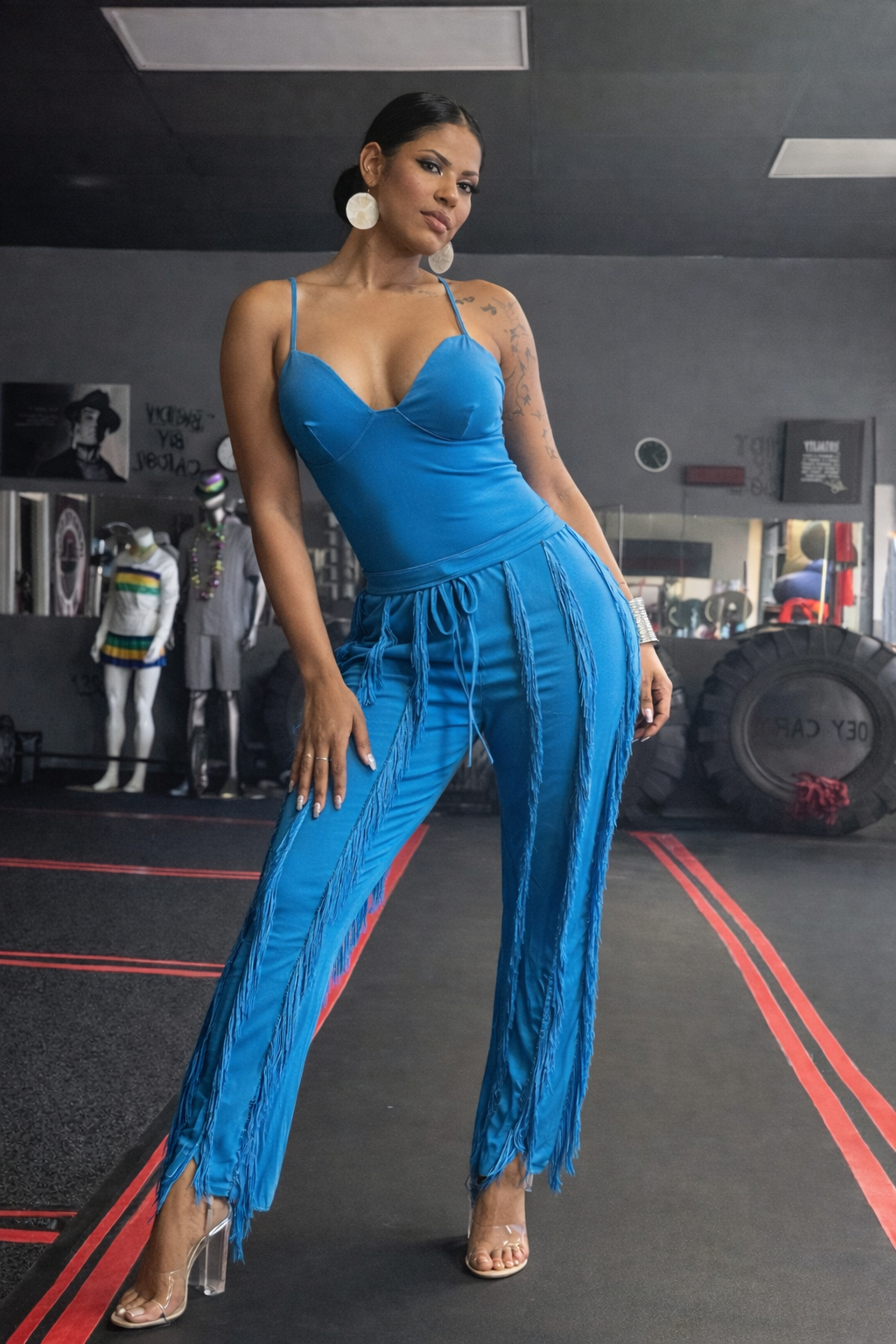 Alpha C Two Piece Crop Top and Pants