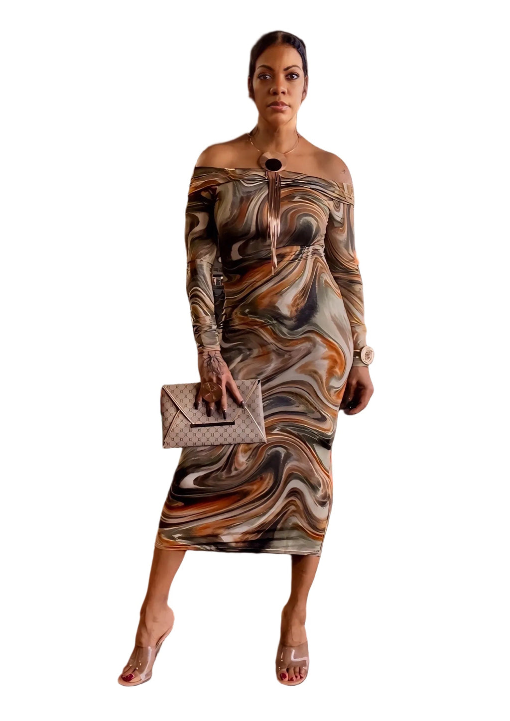 Alpha C Apparel Multicolor Women Pencil Dress