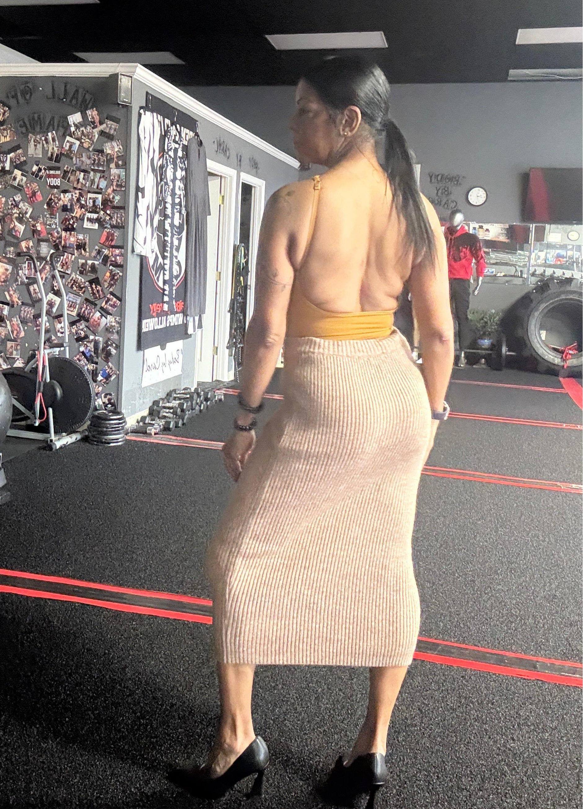 Alpha C Apparel Women Skinny Pencil Skirt