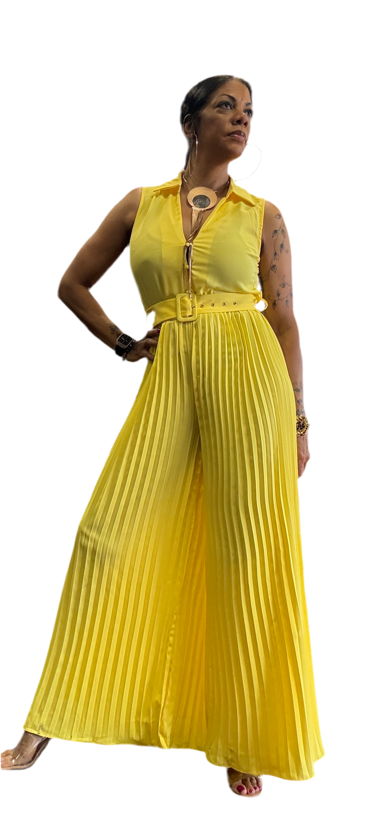 Alpha C Women Wide Leg One Piece Jumpsuit