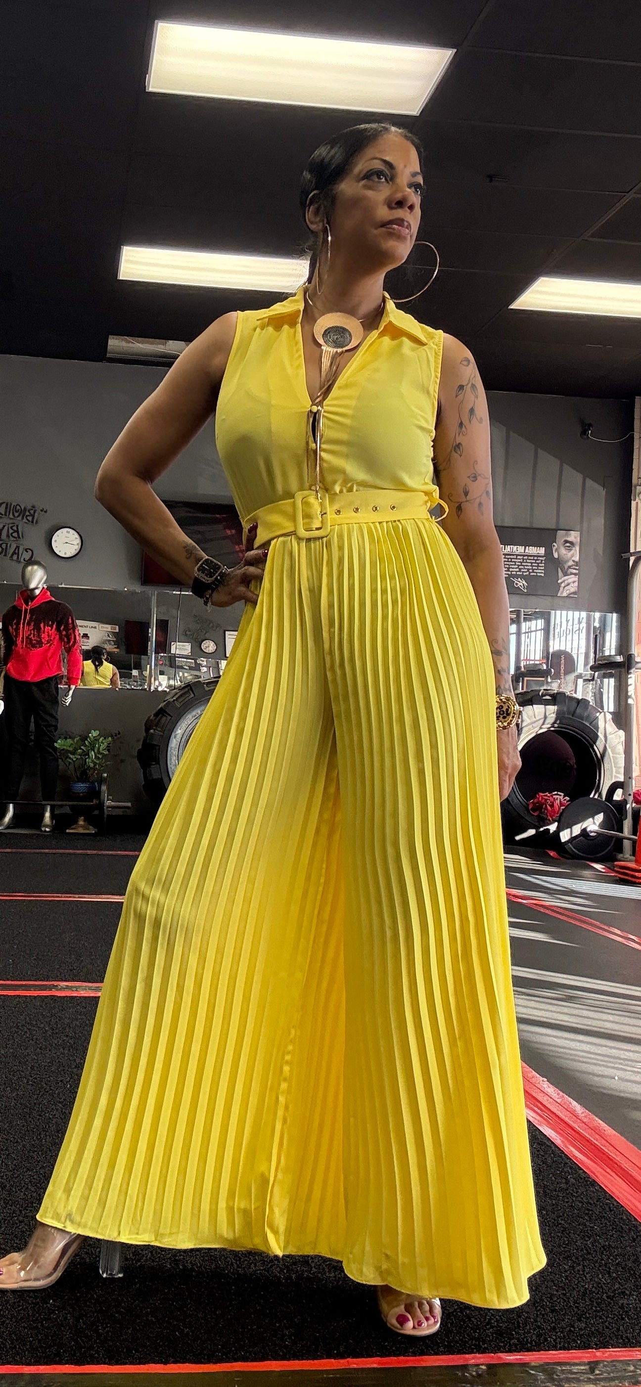 Alpha C Women Wide Leg One Piece Jumpsuit