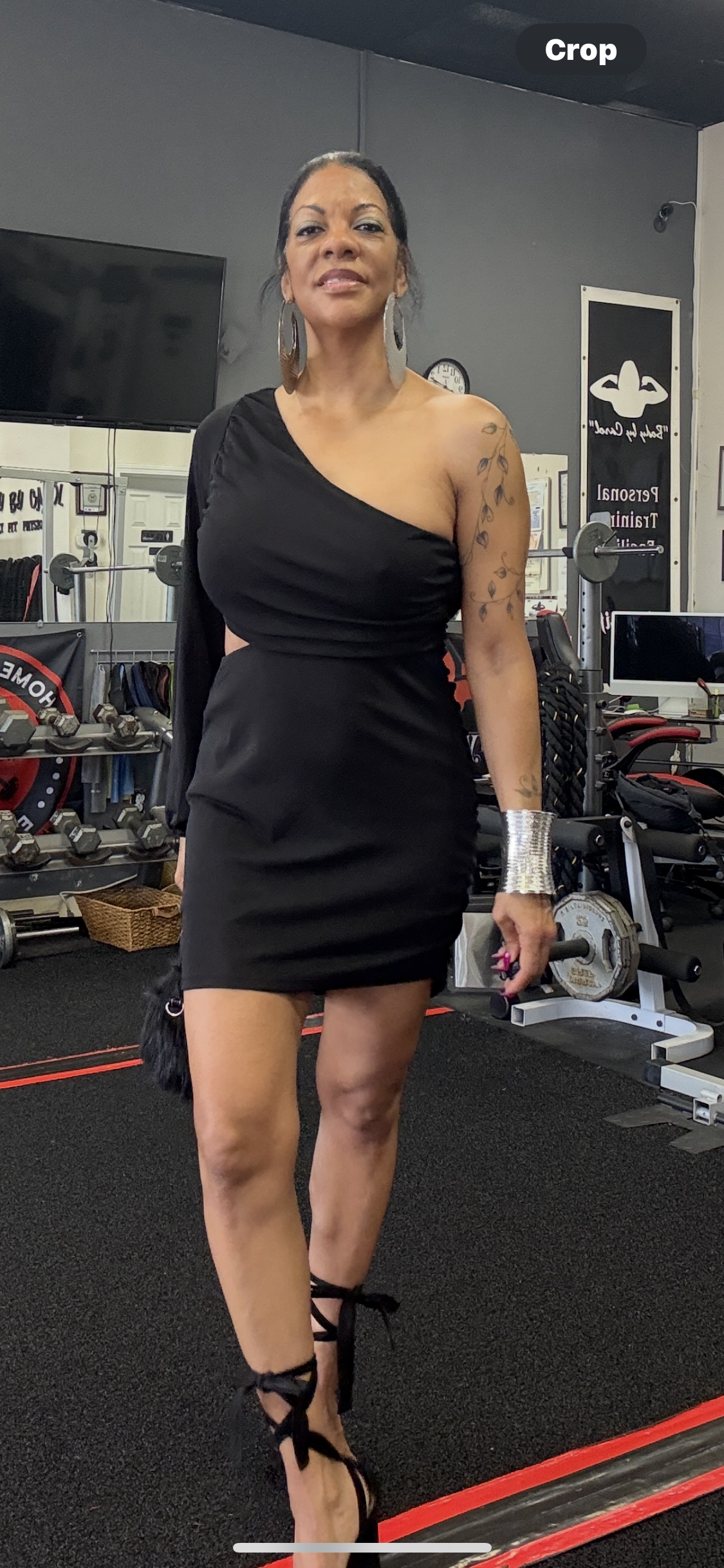 Black Asymmetric One Shoulder Cutout Bodycon Dress