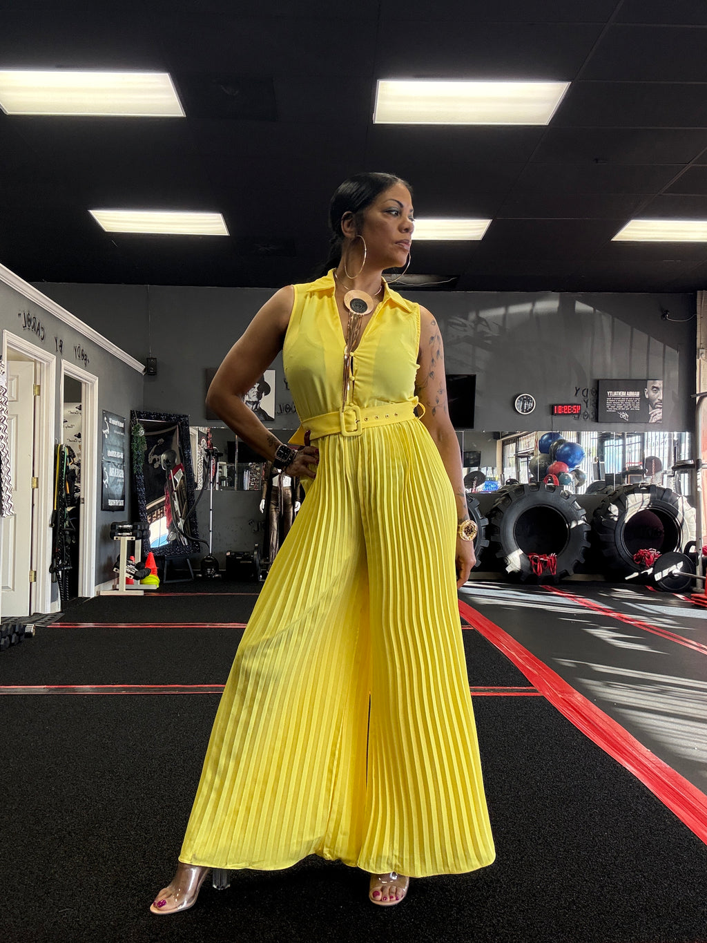 Alpha C Women Wide Leg One Piece Jumpsuit