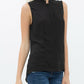 Women's Stand Collar Sleeveless Blouse