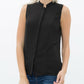 Women's Stand Collar Sleeveless Blouse