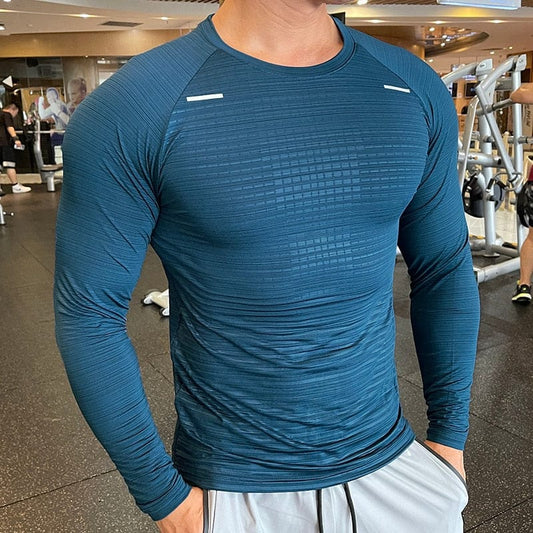 Alpha C Apparel Men Long Sleeve Gym Sportswear Compression Dry Fit Shirts Aliexpress