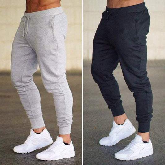 Muscle Workout Sports Pants Men's Running Workout Sweat Quick-Dry Tapered Casual Trousers Lace Tight Training Pant aliexpress