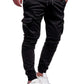 Alpha C Apparel Men's Pants Thin Fashion Casual Jogger Streetwear Cargo Trousers Fitness Gyms Sweatpants 0 Alpha C Apparel Black / M