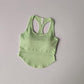 Women Sleeveless Vest Cushion Style Bra 0 Alpha C Apparel green / S