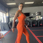 Backless Criss Cross Rompers Womens Jumpsuit 0 Alpha C Apparel Orange / S