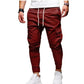 Alpha C Apparel Men's Pants Thin Fashion Casual Jogger Streetwear Cargo Trousers Fitness Gyms Sweatpants 0 Alpha C Apparel red / M