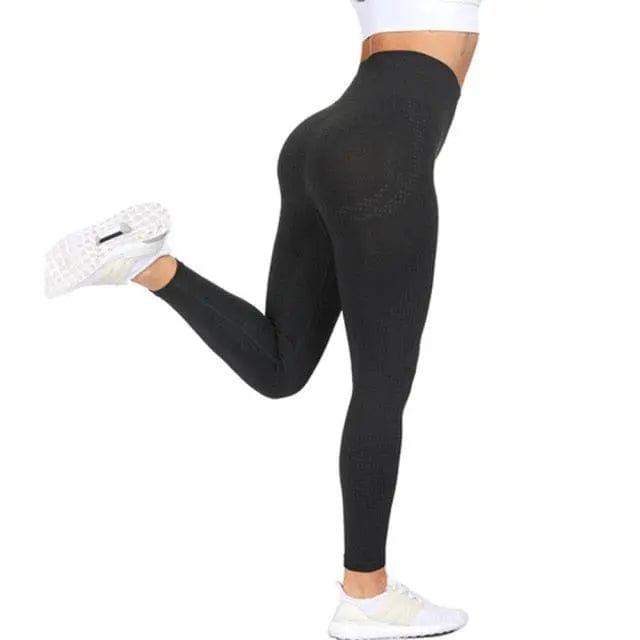 Women High Waist Seamless Fitness Yoga Gym leggings Activewear Alpha C Apparel 01 Leggings Black / S / United States