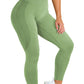 Hot Style Snowflake Jacquard Seamless Cropped Yoga Pant Activewear Alpha C Apparel avocado green / XS