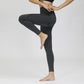 Hot Style Snowflake Jacquard Seamless Cropped Yoga Pant Activewear Alpha C Apparel black / XS