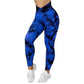Seamless Tie Dye Leggings Women Yoga Pants Push Up Sport Fitness Running Gym Leggings Activewear Alpha C Apparel Blue / L
