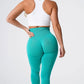 Hot Style Snowflake Jacquard Seamless Cropped Yoga Pant Activewear Alpha C Apparel olive green / XS