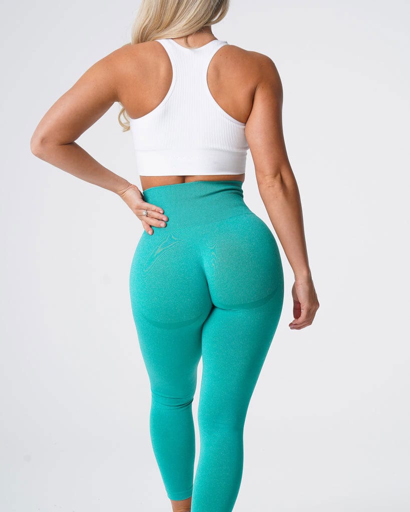 Hot Style Snowflake Jacquard Seamless Cropped Yoga Pant Activewear Alpha C Apparel olive green / XS