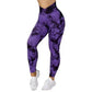 Seamless Tie Dye Leggings Women Yoga Pants Push Up Sport Fitness Running Gym Leggings Activewear Alpha C Apparel Purple / L