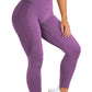 Hot Style Snowflake Jacquard Seamless Cropped Yoga Pant Activewear Alpha C Apparel Purple / XS