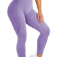 Hot Style Snowflake Jacquard Seamless Cropped Yoga Pant Activewear Alpha C Apparel violet / XS