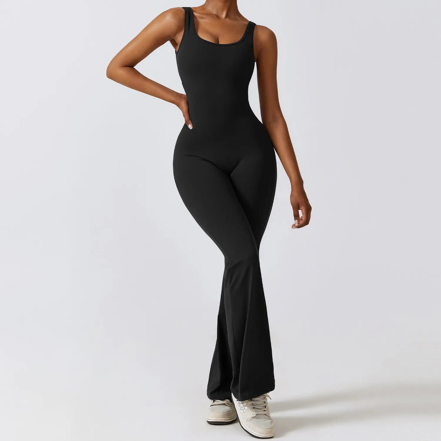 Women Jumpsuits One-Piece Yoga Suit Dance Belly Tightening Fitness Workout Set Stretch Bodysuit Gym Clothes Push Up Sportswear Alpha C Apparel Advanced Black / S / China