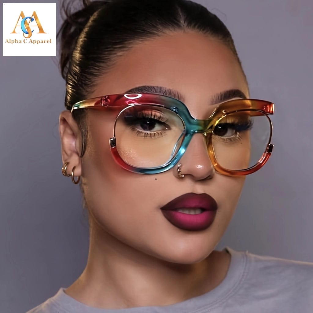 Alpha C Apparel Fashionable Clear Lens Glasses for Men & Women - Owl Frame Alpha C Apparel