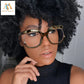 Alpha C Apparel Fashionable Clear Lens Glasses for Men & Women - Owl Frame Alpha C Apparel