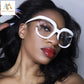 Alpha C Apparel Fashionable Clear Lens Glasses for Men & Women - Owl Frame Alpha C Apparel