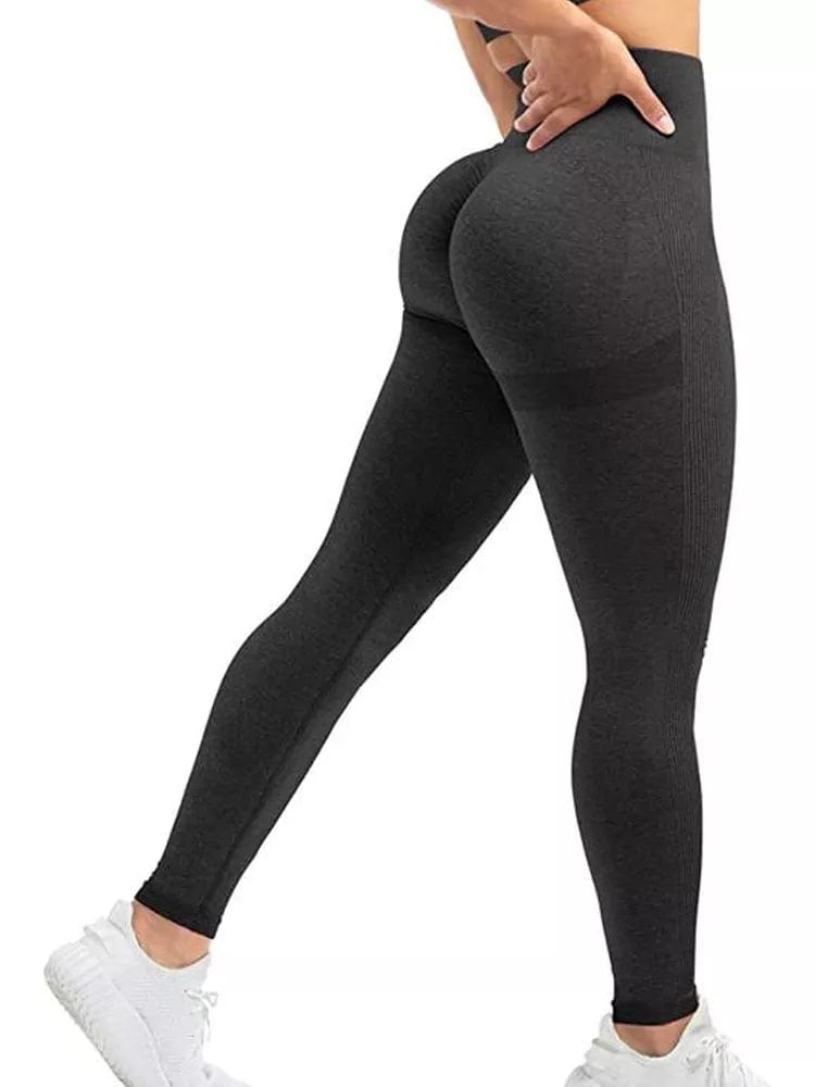 Women Seamless Workout Leggings High Waist Push Up Leggings Ladies Sexy Gym Legging Fashion Black Sports Leggings Alpha C Apparel black / S