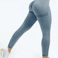 Women Seamless Workout Leggings High Waist Push Up Leggings Ladies Sexy Gym Legging Fashion Black Sports Leggings Alpha C Apparel Blue / S