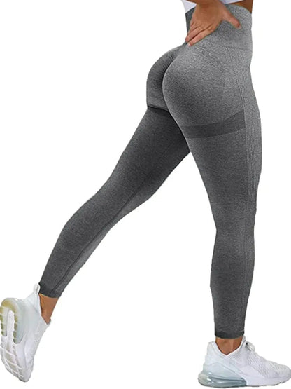 Women Seamless Workout Leggings High Waist Push Up Leggings Ladies Sexy Gym Legging Fashion Black Sports Leggings Alpha C Apparel Dark Gray / S