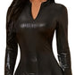 Upgrade Your Style with Chic Crocodile Black Leather Dress dress Alpha C Apparel